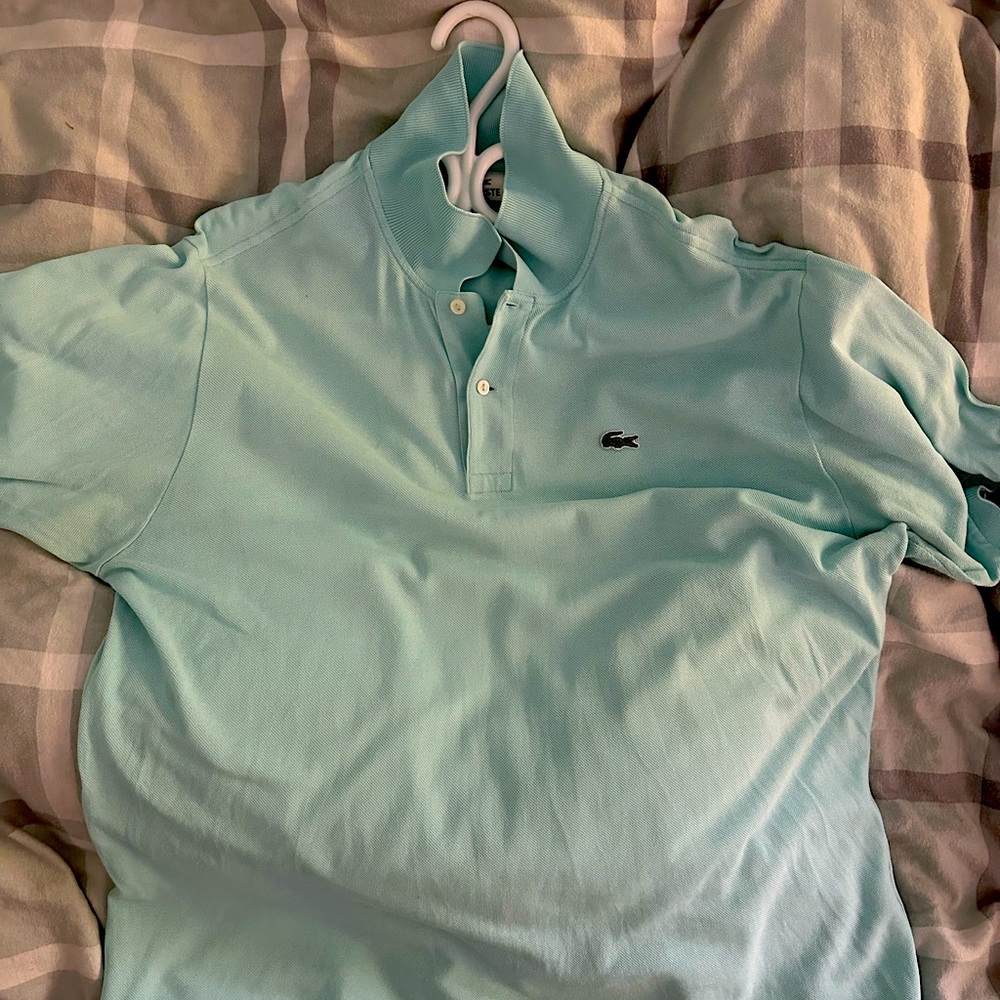Lacoste cyan tee
